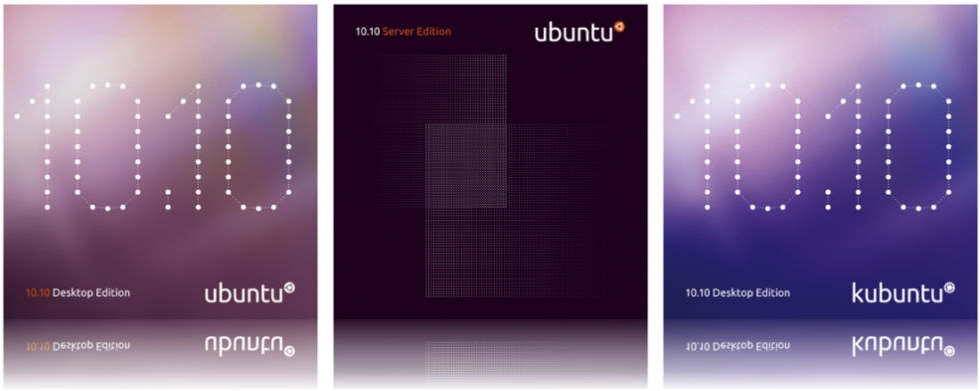 The cover of free Ubuntu 10.10 disks